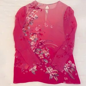 Pink Silk WHBM top Sz Medium